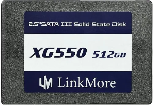 Vista 8 de LinkMore XG550 256GB 2.5" SATA III (6Gb/s) SSD interno, unidad de estado sólido, velocidad de lectura de hasta 540MB/s, 2.5 pulgadas para portátiles