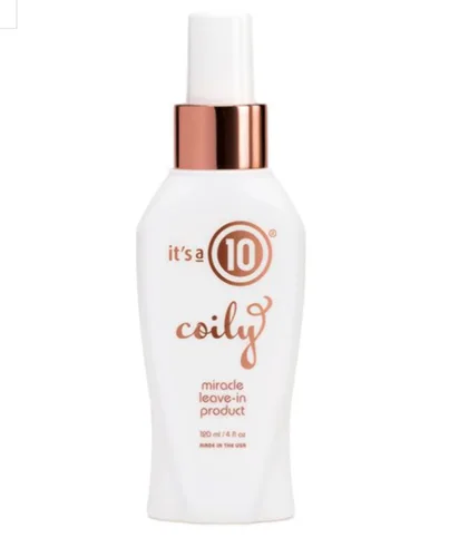 Vista 2 de It's A 10 Haircare Coily Collection Miracle Leave-In 10 onzas, amarillo