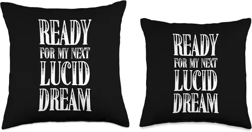 Vista 3 de Ready For My Next Lucid Dream Lucid Dreamer Gift Ready for My Next Lucid Dreamer Dreaming - Almohada de 16 x 16 pulgadas, multicolor