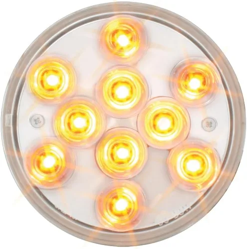Vista 6 de Grand General 76850 - Luz LED (4 pulgadas Mega 10 Plus Am/Am con montaje en brida SS y coleta), 1 paquete