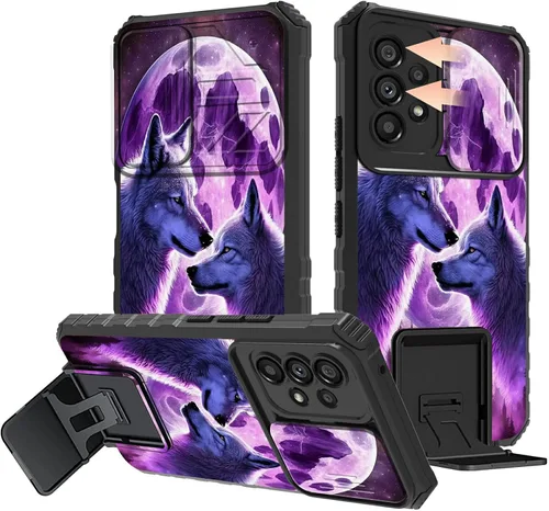Vista 59 de Funda protectora resistente de doble capa para Samsung A14 5G (parte trasera con textura antideslizante), TPU suave a prueba de golpes, para Samsung