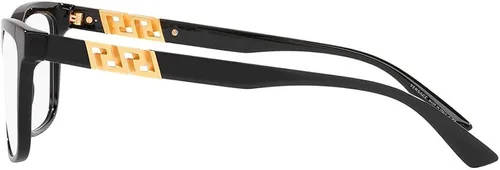 Vista 2 de Versace VE 3319 GB1 - Lentes cuadrados de plástico negro de 2.165in
