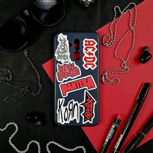 Vista 6 de BulbaCraft 100 piezas de calcomanías de banda de heavy metal, calcomanías de rock, regalos de heavy metal para hombres y mujeres, calcomanías