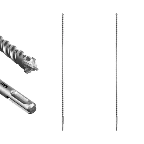 Vista 42 de SALI 10 brocas de martillo giratorio SDS Plus de 1/2 x 6 pulgadas, kit de broca para hormigón, material de carburo de doble rosca de tipo cruzado