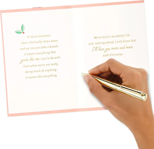 Vista 6 de Hallmark Tarjeta romántica de Navidad (Todo lo que quiero para Navidad)