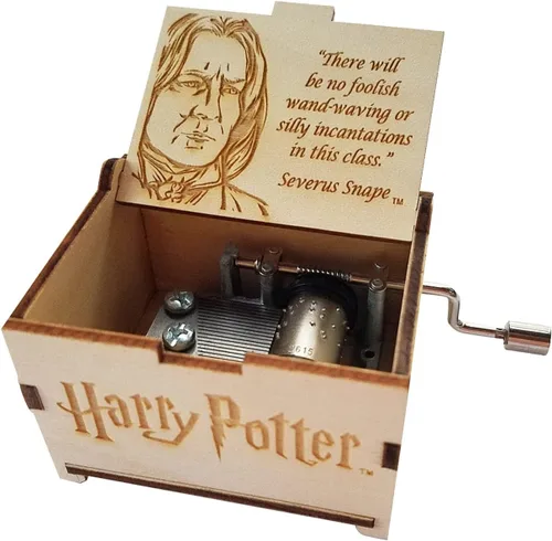 Vista 17 de TheLaser'sEdge Harry Potter Mini caja de música de regalo - Felicidad negra Negro