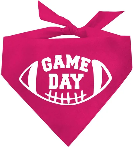 Vista 10 de Game Day - Bandana de fútbol para perro (negro, XS 323)