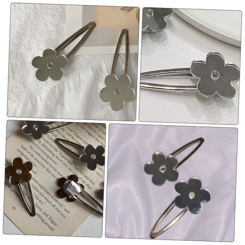 Vista 9 de Mikinona 2 pinzas para el cabello con diseño de billetes de moda para niñas, accesorios versátiles para tocado para el cabello