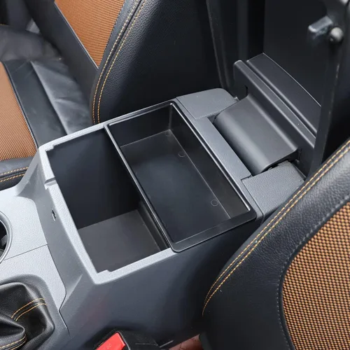 Vista 4 de Para Ford Ranger EVEREST 2019 2020 2021 2022 caja de reposabrazos, caja de almacenamiento central, bandeja organizadora accesorios