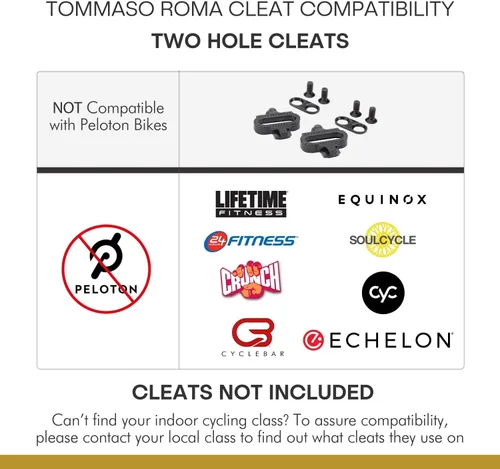 Vista 5 de Tommaso Mens Cycling Shoes SPD Compatible Indoor, MTB, Gravel & Mountain Bike Shoes Walkable Design Cleats Not Included
