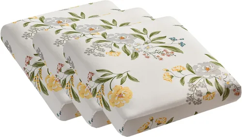 Vista 27 de CRFATOP Fundas elásticas de cojín de repuesto para sofá, fundas de asiento de sofá impresas, lavable, extraíble, protector de muebles individual
