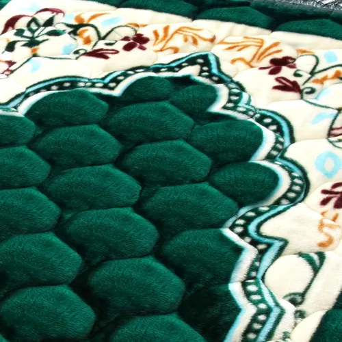 Vista 8 de Alfombra de oración musulmana con cuentas de oración Tasbih, suave y grande para oración islámica mate, alfombrilla de oración islámica acolchada