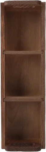 Vista 2 de Tea Bag Organizer 3 Compartments Pine Wood with Handles