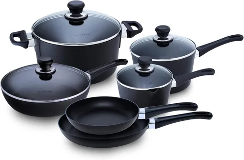 Vista 14 de Scanpan Sartén para Freír Antiadherente Clásica de 8 Pulgadas – Compatible con Estufas de Gas y Eléctricas, Segura para Utensilios de Metal, Segura