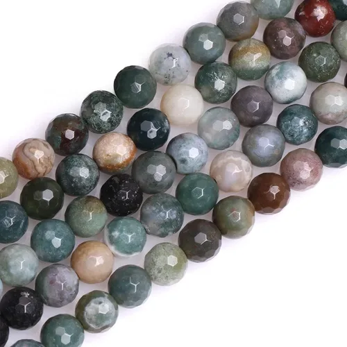 Vista 32 de GEM-Inside - Cuentas sueltas de amatista natural de 0.236 pulgadas (0.236 in), cristal facetado, piedra energética para hacer joyas, 15 pulgadas