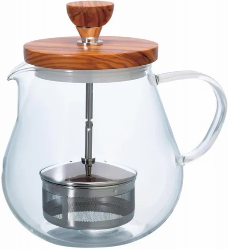 Vista 7 de Hario Tetera de madera de olivo "Teaor", 15.2 fl oz