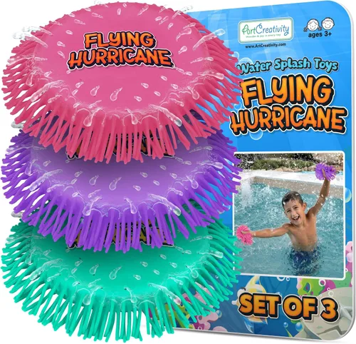 Vista 12 de ArtCreativity Frisbees de agua suave para niños, discos deportivos suaves (paquete de 3), juguetes de agua de playa y juguetes de piscina