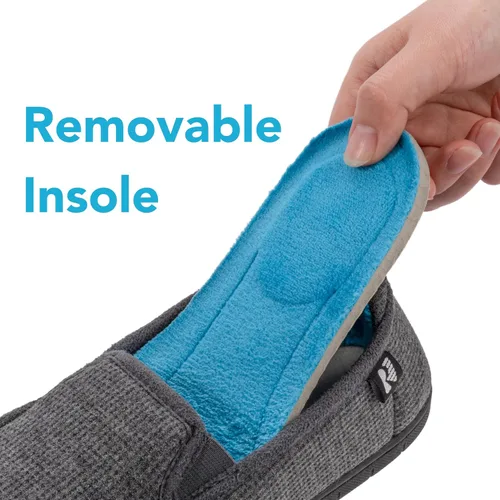 Vista 3 de RockDove Pantuflas con capucha de dos tonos para mujer con plantilla extraíble