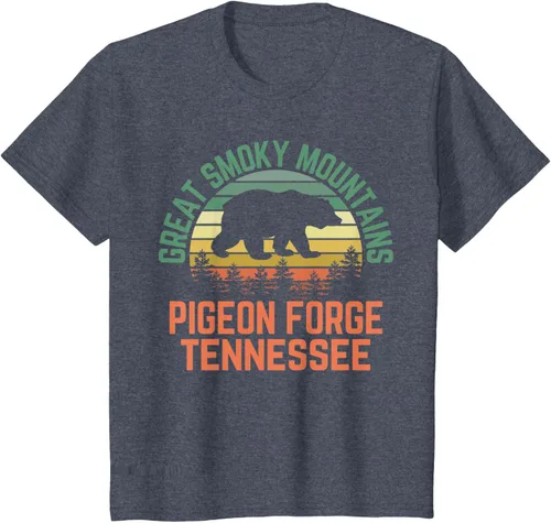 Vista 52 de Camiseta Pigeon Forge Great Smoky Mountains National Park Tennessee, Negro, S