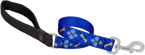 Vista 6 de LupinePet Originals - Correa acolchada de 1/2 pulgada para perros pequeños con asa acolchada de 6 pies