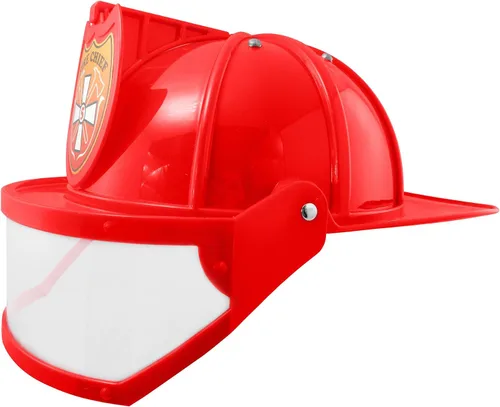 Vista 6 de Nicky Bigs Novelties Disfraz de bombero - Cascos duros - Casco de bombero - Sombreros de bombero - Accesorios de bombero - Ajustable