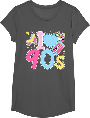 Vista 46 de I Love 90's Retro Style Nostalgia Vibe Funny 1990's Party T-Shirt Negro