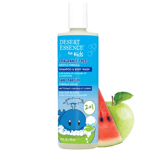 Vista 8 de Desert Essence Champú y gel de baño 2 en 1 para niños, 12.0 onzas líquidas, vegano, sin gluten, sin crueldad animal, deja el cabello y la piel