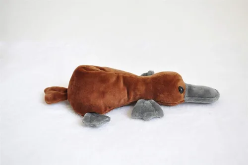 Vista 2 de TAMMYFLYFLY Almohada de felpa suave de ornitorrinco realista de 8.6 pulgadas, Kawaii para niñas y niños, juguetes de animales de peluche con pico