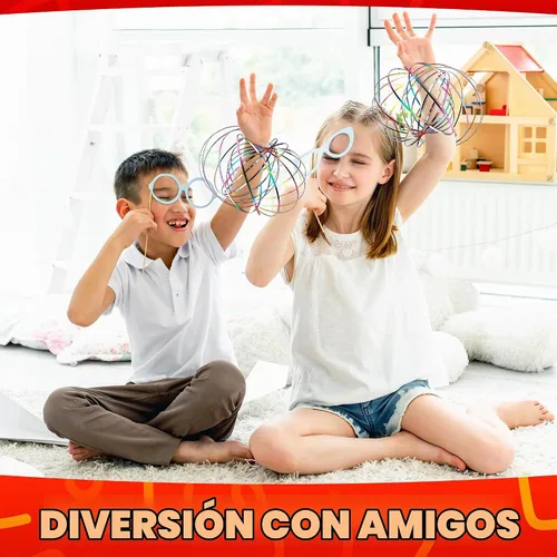 Vista 8 de Anillo giratorio de flujo cinético de 2 piezas, 5.1 pulgadas, acero inoxidable (multicolor)