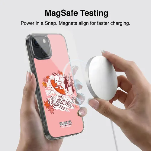 Vista 48 de Carcasa de gel para iPhone 7 Plus/iPhone 8 Plus, diseño de Snoopy Oriental de Peanuts, Badges