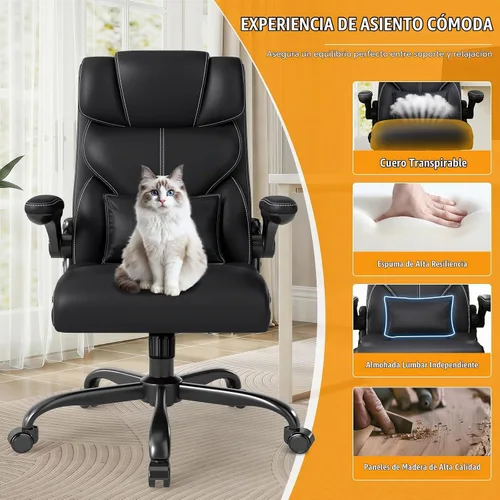 Vista 5 de Executive Office Chair with Flip-up Armrests,Ergonomic Computer Desk Chairs
