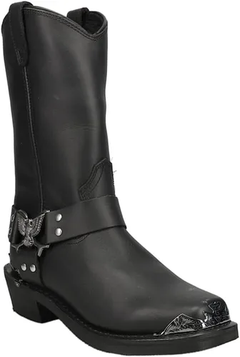 Vista 4 de Dingo Botas vaqueras de punta cuadrada para hombre, botas vaqueras tradicionales