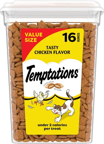 Vista 14 de Golosinas Temptations clásicas para gatos, empaque múltiple, Negro