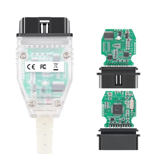 Vista 2 de Mini VCI J2534 Cable V18.00.008 última versión, adaptador de escáner de conector de cable OBD2 apto para TIS Techstream Programación Cable