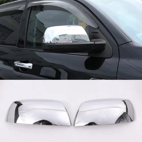 Vista 11 de Adhesivo ABS para cubierta de espejo retrovisor lateral exterior compatible con Toyota Tundra 2007-2021 Crew Max Sequoia 2008-2020 Accesorios