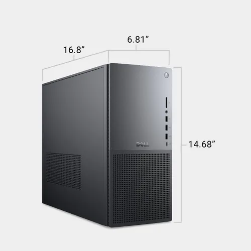 Vista 8 de Dell Tower Plus EBT2250 Desktop - Intel Core Ultra 7 265, SSD de 1 TB, 32 GB de RAM DDR5, Intel UHD, 1 año de servicio in situ y 6 meses de Dell