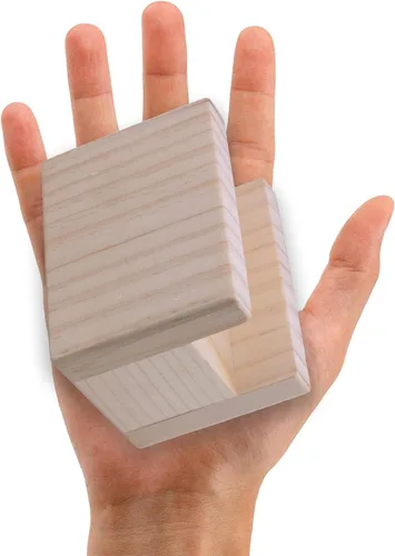 Vista 3 de 4 patas de muebles de madera maciza no cuadradas, resistentes, elevadores para muebles, añaden 1.89 pulgadas de altura a sofás, escritorios, mesas