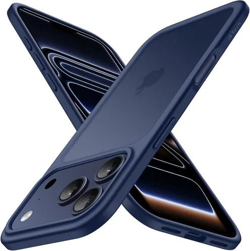Vista 23 de JETech Funda mate para iPhone 17 de 6.3 pulgadas, protección contra caídas de grado militar, carcasa trasera translúcida esmerilada minimalista
