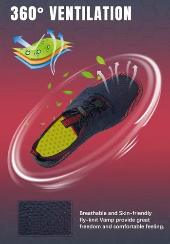 Vista 2 de WateLves Zapatos de agua para hombre y mujer, zapatos de natación para playa, descalzos, atléticos, de secado rápido, calcetines acuáticos
