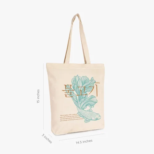 Vista 2 de Eco Right Bolsa de lona estética para mujer, cierre de cremallera, playa, compras, viajes, regalos para mujer