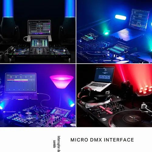 Vista 8 de Interfaz Micro DMX SoundSwitch - Interfaz USB a DMX ultracompacta con acceso gratuito de 3 meses al software SoundSwitch