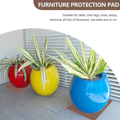 Vista 4 de Cojines de pie de silla de fieltro 4pcs almohadillas antideslizantes