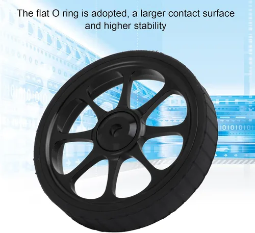 Vista 4 de VGEBY Bicicleta plegable Easy Wheel, aleación de aluminio 3.228 in rodamiento ensanchado rueda fácil para Brompton 3sixty bicicleta plegable (negro)