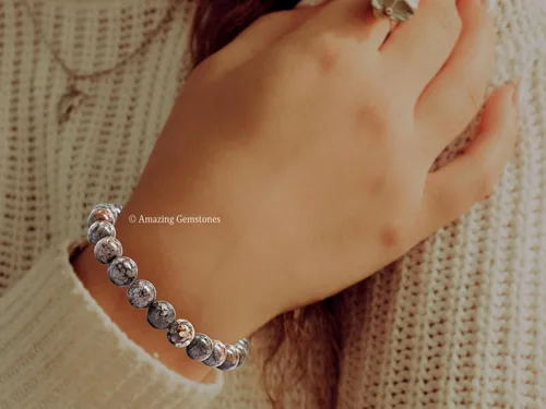 Vista 143 de Amazing Gemstone Crystal Bracelet for Women Men's Gifts - Protection Healing Crystal Bracelet - 8mm Gemstone Beaded Stretchable Bracelet Pulseras