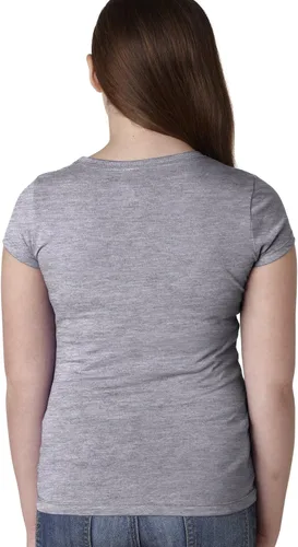Vista 28 de Next Level Camiseta de punto acanalado de princesa para niñas grandes