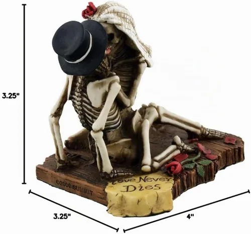 Vista 4 de Amor nunca muere Esqueleto Escultura coleccionable