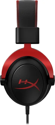 Vista 3 de HyperX Cloud II - Auriculares para juegos, sonido envolvente 7.1, almohadillas de espuma viscoelástica, marco de aluminio duradero, micrófono
