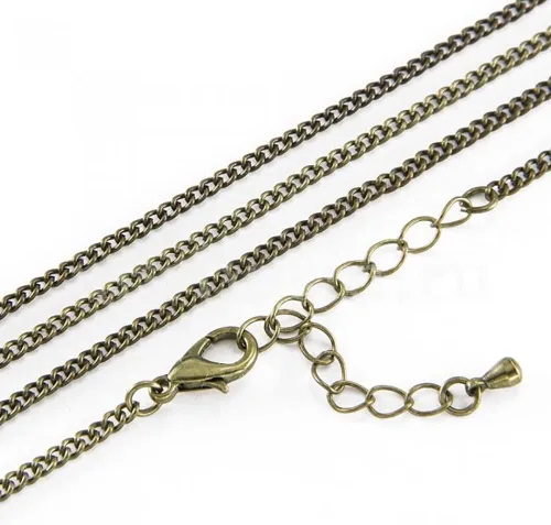 Vista 5 de Juego de 580 piezas de accesorios para fabricación de joyas, incluye 250 conectores de anillo de salto abiertos, 250 tapas de extremo de cable Bronce