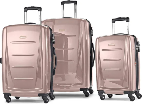Vista 272 de Samsonite Winfield 2 Equipaje rígido con ruedas giratorias, Azul profundo, Juego de 3 piezas (20/24/28)
