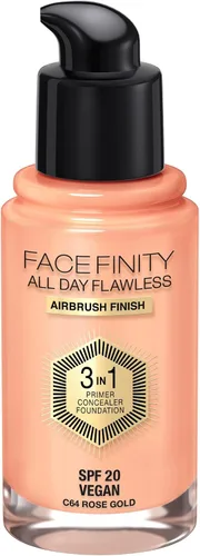 Vista 19 de Max Factor Facefinity 3 en 1 base de maquillaje líquida todo el día sin imperfecciones, SPF 20-32 Beige claro, 30 ml